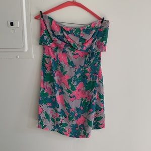 Rory Beca Floral Strapless Mini Dress